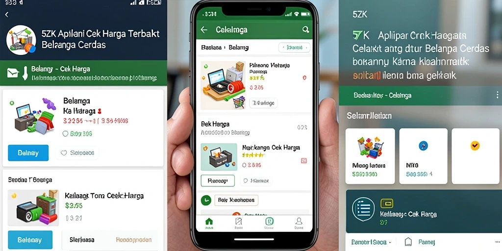 Tampilan antarmuka aplikasi 5ZK untuk cek harga secara efektif.