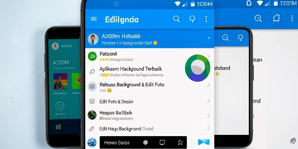 Tampilan antarmuka A200M dengan fitur Hapus Background yang sederhana dan intuitif.