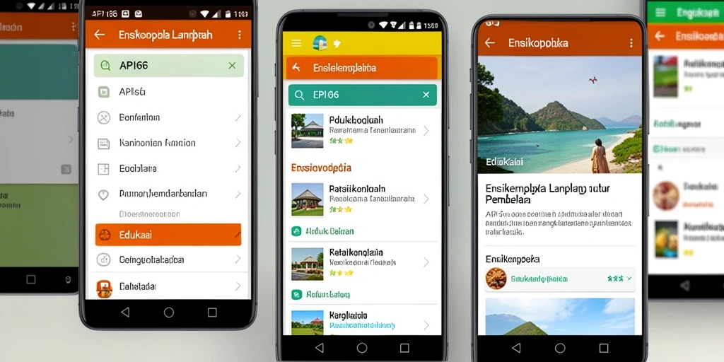 Tampilan antarmuka aplikasi API66 yang menarik.