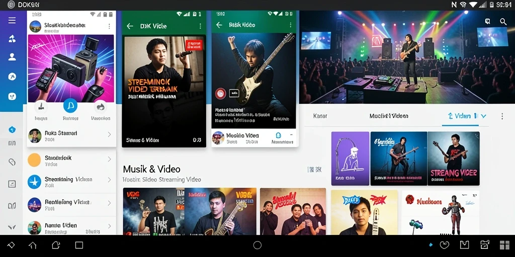 Antarmuka DKK yang menarik untuk Streaming Video berkualitas tinggi.