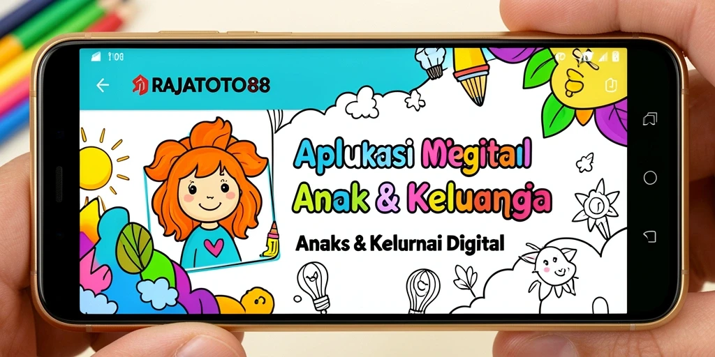 Antarmuka RAJATOTO88 yang ceria dan interaktif untuk mewarnai.