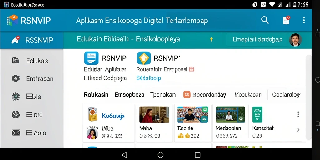 Tampilan antarmuka aplikasi RSNVIP yang menarik dan informatif.