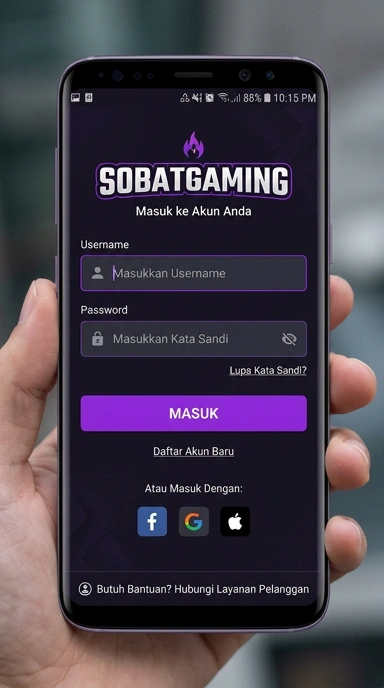 Panduan Masuk Akun Sobatgaming untuk Pengguna Android